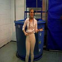 GungeTankBabes: Sarah Giggle Gets Dunked in Her Riding Clothes