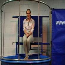GungeTankBabes: Sarah Giggle Gets Dunked in Her Riding Clothes