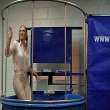GungeTankBabes: Sarah Giggle Gets Dunked in Her Riding Clothes