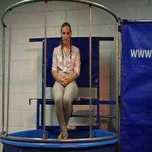 GungeTankBabes: Sarah Giggle Gets Dunked in Her Riding Clothes