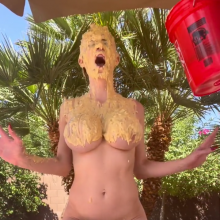 Slimed Models: Playboy Bunny Get Naked and Humiliated With Giant, Nasty Mess