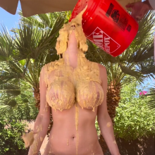 Slimed Models: Playboy Bunny Get Naked and Humiliated With Giant, Nasty Mess
