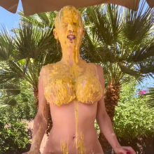 Slimed Models: Playboy Bunny Get Naked and Humiliated With Giant, Nasty Mess
