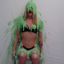Slimed Models: New Slimed Model: Payton Gets Slimed Three Times!
