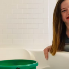 Slimed Models: Anastasia Mixes Up a Yuck Bucket, Strips Naked, and Gets Slimed!
