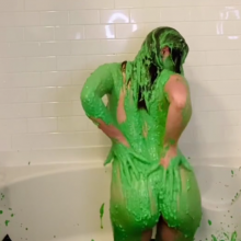 Slimed Models: Anastasia Mixes Up a Yuck Bucket, Strips Naked, and Gets Slimed!