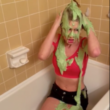 Slimed Models: $1 Clip of the Week: Victoria Slimed by Her Sister!