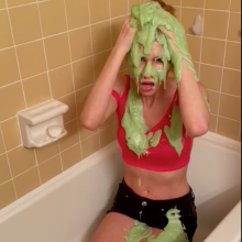 Slimed Models: $1 Clip of the Week: Victoria Slimed by Her Sister!