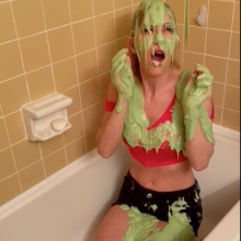 Slimed Models: $1 Clip of the Week: Victoria Slimed by Her Sister!