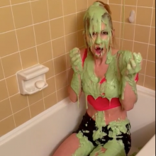 Slimed Models: $1 Clip of the Week: Victoria Slimed by Her Sister!