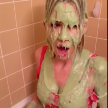 Slimed Models: $1 Clip of the Week: Victoria Slimed by Her Sister!