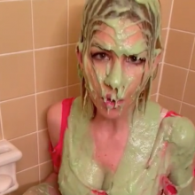 Slimed Models: $1 Clip of the Week: Victoria Slimed by Her Sister!