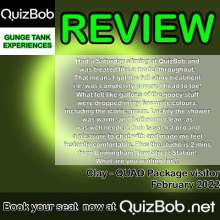 QuizBob: Up to 60GBP off Gunge Tank Experiences during our Long Mucky Weekend Sale!
