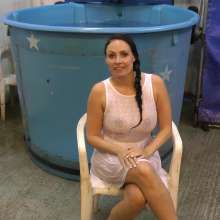 GungeTankBabes: New Scene--Sophia Delane Dunked in the Soakies Dress Test