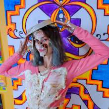 messyhot: Stevie Mae 18 Banana Cream Pie Mess (clothed)