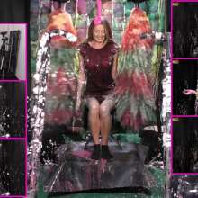 LiquidX: The Human Carwash: Verity in Red Sparkly Dress