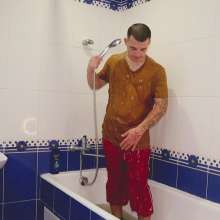 Wet Live Team: Thoroughly Soaked after an Evening Walk | Wetlook Hot Boy