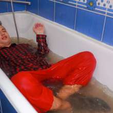 Wet Live Team: Thoroughly Soaked after an Evening Walk | Wetlook Hot Boy