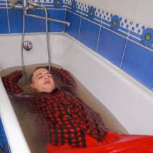Wet Live Team: Thoroughly Soaked after an Evening Walk | Wetlook Hot Boy