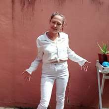 Thefetishgirl: Trashing White Jeans and a White Top