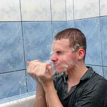 Wet Live Team: Wet Casual Look and Great Shampoo after Tea Time