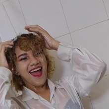 lovingmessy4you: Wetlook in the Shower Business Suit