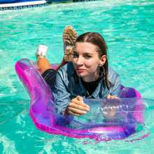 wet.look.me: Wetlook girl in dress swims in the pool dressed | Wetlook.biz