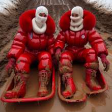 Snowsuit: Winter muddy sledding fun AI
