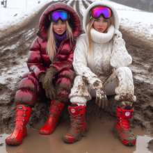 Snowsuit: Winter muddy sledding fun AI