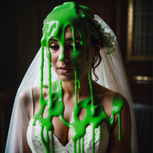 PhotoSlop: Mondai Night Bridal Slime