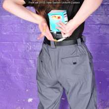 DungeonMasterOne: Chastity gets custardy in her new garden work uniform!