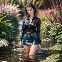 Wetmaxiskirts: Glamour AI Wetlook: Model "Duchaitenjourney"--second image selection