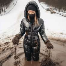 Snowsuit: Winter muddy sledding fun AI