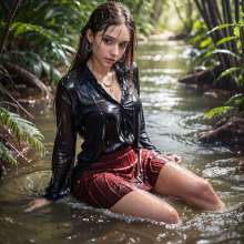 Wetmaxiskirts: Glamour AI Wetlook: Model "Duchaitenjourney"--second image selection