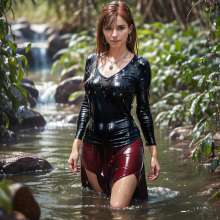 Wetmaxiskirts: Glamour AI Wetlook: Model "Duchaitenjourney"--second image selection
