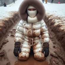 Snowsuit: Winter muddy sledding fun AI