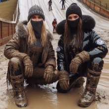 Snowsuit: Winter muddy sledding fun AI