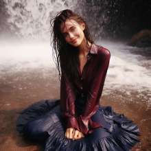 Wetmaxiskirts: AI Wetlook (some muddy): modern shirts/skirts/dresses