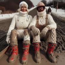 Snowsuit: Winter muddy sledding fun AI