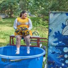 JD and Messy Andi: Another Cheerleader Dunking!