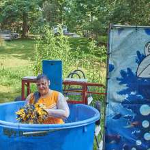 JD and Messy Andi: Another Cheerleader Dunking!