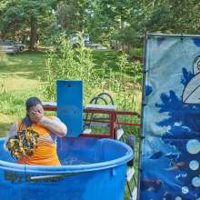 JD and Messy Andi: Another Cheerleader Dunking!