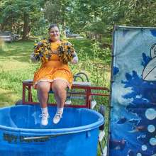 JD and Messy Andi: Another Cheerleader Dunking!