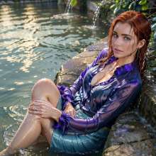 Wetmaxiskirts: Glamour AI Wetlook: Model "Duchaitenjourney"--second image selection