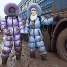 Snowsuit: Winter muddy sledding fun AI