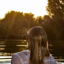 WAM Photography: Sandra in the Lake