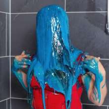 WAM Photography: Bea Slimed in Green and Blue