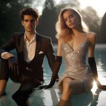 Lavette: Couples in Formal Attire- Wetlook and Messy!