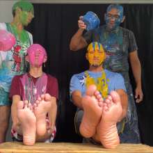 RevSlymsford: Jonjo And Ramon Bare Feet Tickling and Slimed Over The Head