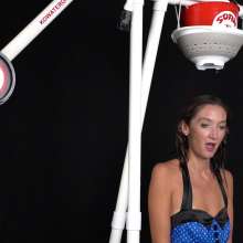 gpgt90: Julie in the Flush Tank: Blue Polka Dot Dress